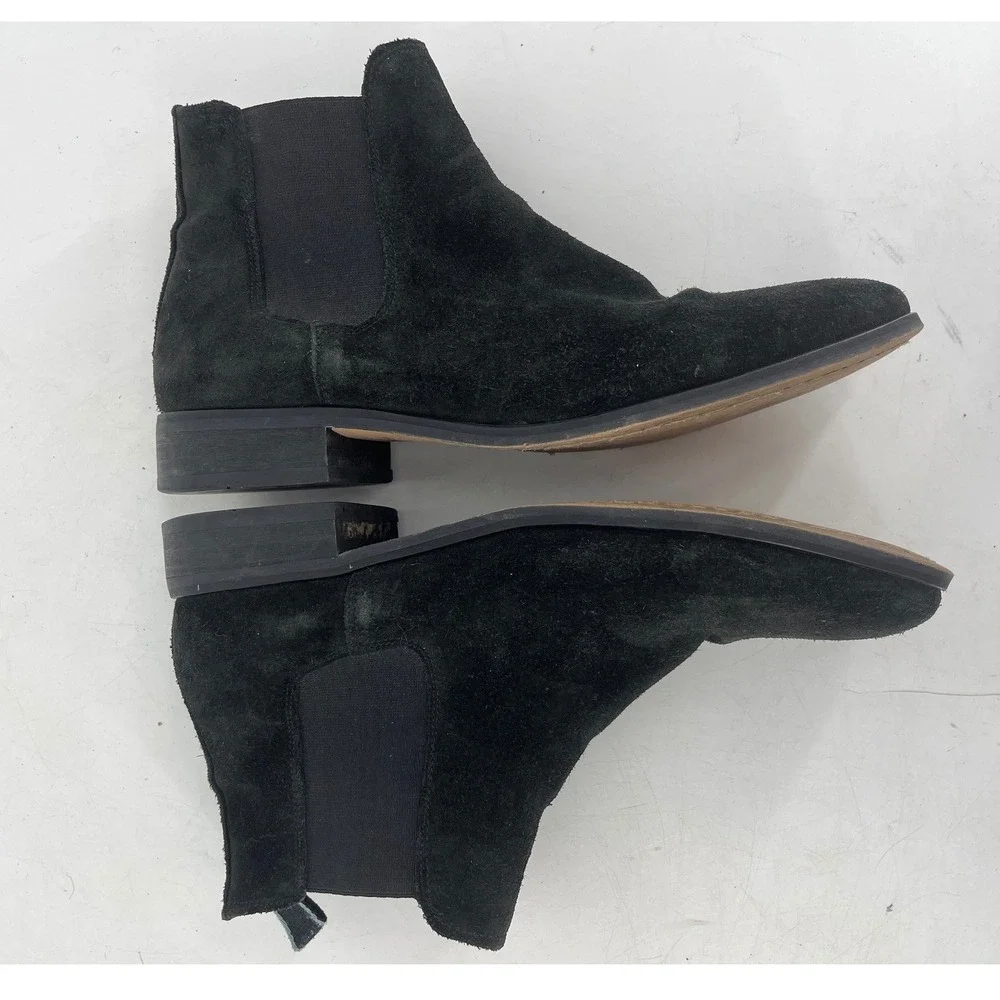 Shoe The Bear Dev Chelsea Boots Men 42 Black Excellent Suede Ankle Boots‎